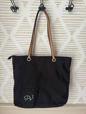 Portovino Black City Tote Wine Pouch Bag
